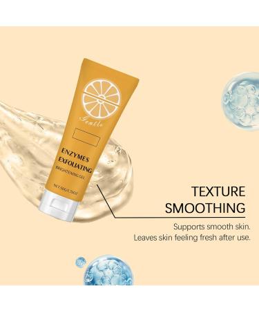 Lot de 3 gels exfoliants l'enzyme orange pour le visage exfoliant pour le corps exfoliant pour le visage convient pour hommes et femmes - Buy Online on GoSupps.com