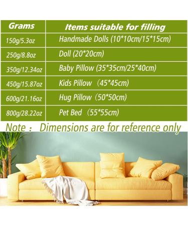 800g/28.22oz Polyester Fiber Filling  Premium Fiber Filling  Super Soft and High Elastic Filling Fiber  for Stuffing for Small Dolls Part Pillow Cushion Stuffing  Animal Crafts Recyclable - Buy Online on GoSupps.com