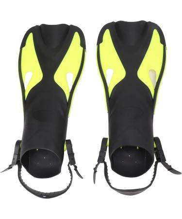 BOLORAMO Swimming Fins for Adults - Premium Diving Fins in Black & Yellow (Size 9-11 / 42-45) - Perfect for Open Water Adventures - Buy Online on GoSupps.com