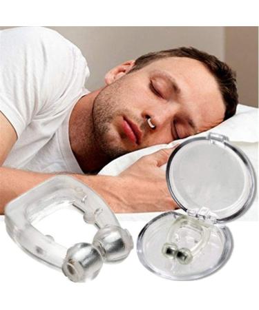 MAPPERZ Snore Free Nose Clip/Unisex Stop Snoring Anti Snore Free Sleep Silicone Magnetic Nose Clip/Anti Snoring Device Standard Transparent