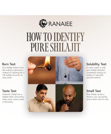 RANAIEE Himalayan Shilajit Resin 30g - Pure Authentic Mineral Supplement with Fulvic Acid, 75 Servings, Natural Energy & Vitality Support for Men & Women. - Buy Online on GoSupps.com