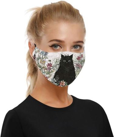 Lieikic Cow Oral Mask - Washable Breathable Mouth & Nose Protection Neckerchief for Men & Women | Dustproof Fabric Design - Buy Online on GoSupps.com