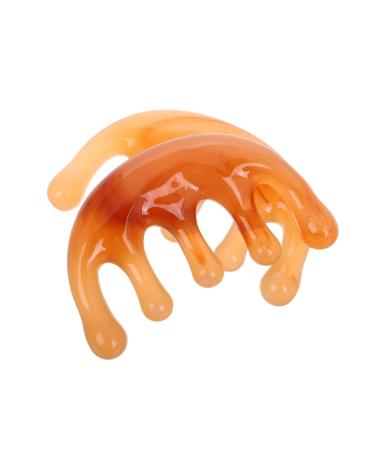 2 Pi ces Peigne M ridien Peigne Gua Sha Pour Le Cuir Chevelu Peigne Pour Cuir Chevelu Sec Outils De Massage Du Visage Masseur De Cou Peigne T te Guasha Gratte-t te Coffee R sine Caf