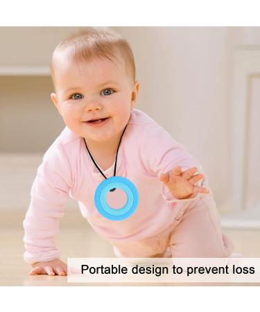 10PCS Baby Teething Necklace | Safe Silicone Chew Toy for Kids | Sensory Pendant Necklace (Dark Blue) - Buy Online on GoSupps.com