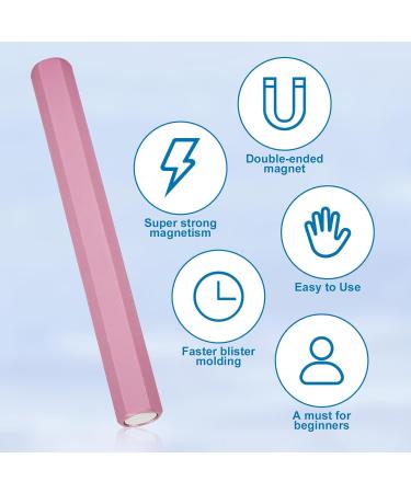 Double-Ended Nail Magnet Tool Professional Hexagon Cat Eye Magnet Stick Strong Magnetic Nail Magnet Pen for 3D Cat Eye Gel Polish Accessories for Nail Studio Salon Home - Buy Online on GoSupps.com