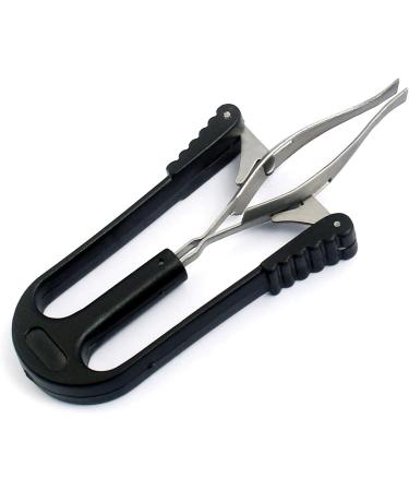 DDP Automatic Tweezer Slant Tip with Plastic Handle - Black - Buy Online on GoSupps.com