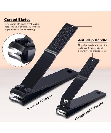 MORGLES Tweezer Set with Nail Clippers - Professional 9 Pack Kit for Women and Men with Leather Travel Case - Buy Online on GoSupps.com