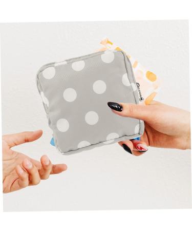 Healvian Sanitary Napkin Storage Bag Regular Tampons Travel Pouch - 2pcs, Portable Period Pouch for Menstrual Pad & Makeup - Flower Design, 16x15cm - Buy Online on GoSupps.com