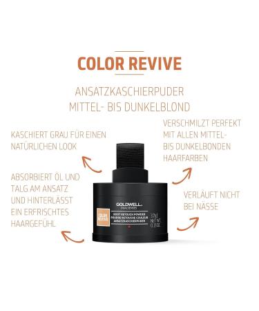 Goldwell Dualsenses Color Revive Root Concealer Powder - Medium to Dark Blonde - 3.7g for All Hair Types | International Shipping Available - Buy Online on GoSupps.com