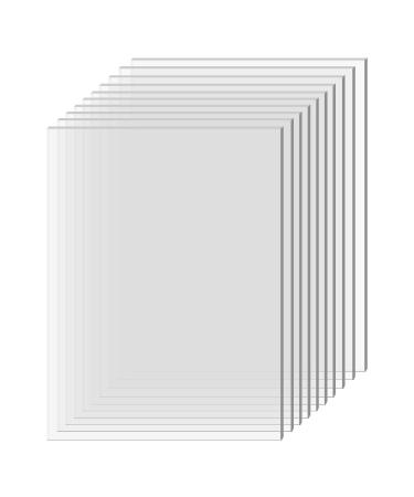 STYLEZONE 10 Pieces Transparent Clear Acrylic Sheets 5x7 Inch 0.04 Inch 1mm Thick Acrylic Board for DIY Projects Picture Frame Glass Replacement Signs and Painting 5x7", 0.04 Inch Thick