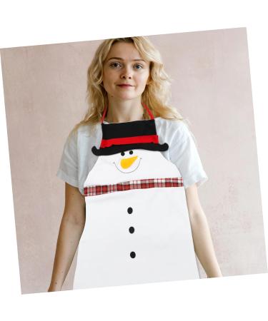 Angoily Christmas Apron Santa Claus Outfit Christmas Kitchen Apron Cooking Apron Hair Cutting Cape Santa Outfits Christmas Party Favors Fabric At Home Work Barber Supplies - Buy Online on GoSupps.com