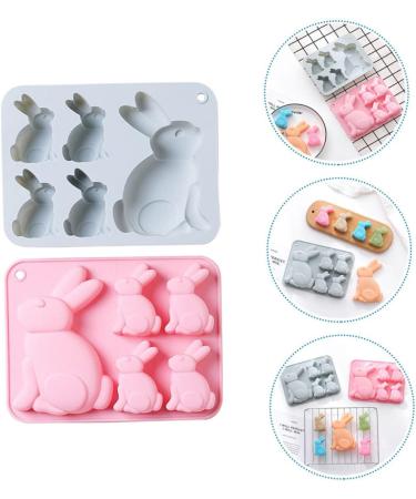 Zerodeko 2pcs Easter Cake Mold Gummy Molds Soap Mold Silicone Molds Silicone Cake Mold Easter Baking Mold Fondant Molds Chocolate Molds Silicone Baking Supply Easter Rabbit Mold - Buy Online on GoSupps.com
