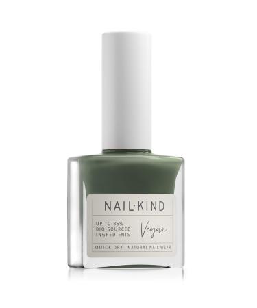 NAILKIND Green Nail Polish - Green Daze - Khaki - Green Nail Varnish - Vegan Nail Lacquer - Peta Certified Cruelty Free - Quick Drying Long Lasting - Chip Resistant Manicure - 8ml - Buy Online on GoSupps.com