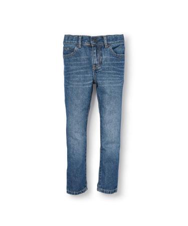 The Children's Place Boy's Stretch Straight Jeans 4 Husky Carbon Wsh