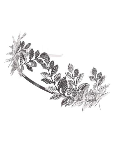 Anglacesmade Silver Leaf Crown Headband for Bridal Wedding Prom - Women's Hair Accessories - Buy Online on GoSupps.com
