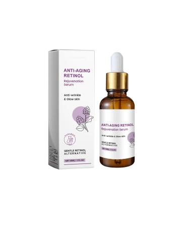 Bakuchiol Serum with Hyaluronic Acid and Peptide, Retinol Alternative Face Serum for Face and Neck, Bakuchiol Retinol Serum Korean for Face, Anti-aging, Reduces Dark Circles