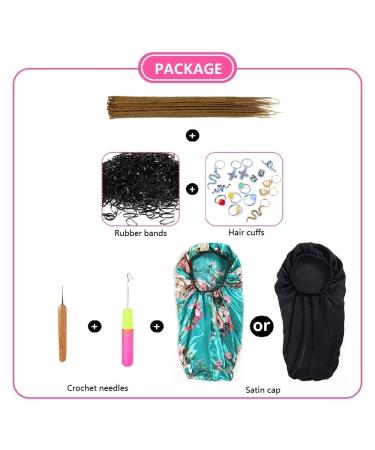 20 Inch Synthetic Dreadlocks Extensions - 20 Strands Pack Soft Crocheted Braided Hair Light Brown Reggae Hip-Hop Style - Buy Online on GoSupps.com