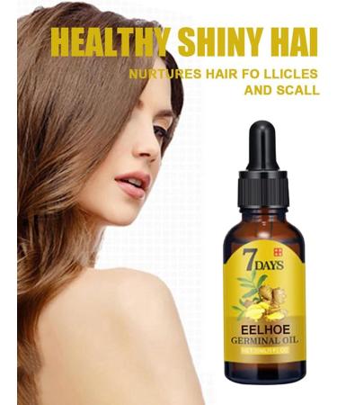 2Pack 7Days Hair Growth Serums Ginger Anti-Hair Loss Oil Ginger Germinal Oil Hair Growth Ginger Essential Oil to Nourish Hair - Buy Online on GoSupps.com