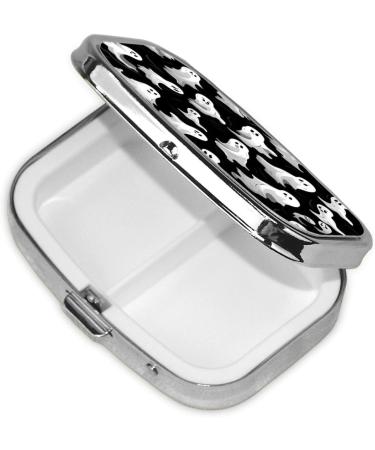 Halloween Goth Printed Square Pill Box | Portable Medicine Organizer for Travel - Buy Online on GoSupps.com