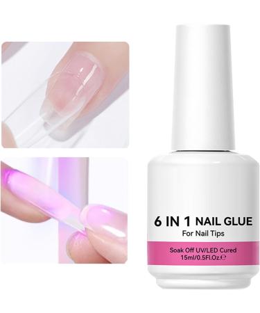  Rurunklee Nail Builder Gel | Rhinestone Glue | 6-in-1 Strengthening and Molding Extension for Home Use Girls Beginners Women - Buy Online on GoSupps.com