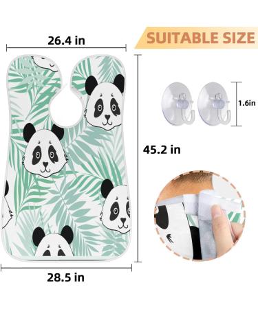 Beard Bib Apron for Men - Waterproof Hair Catcher & Grooming Cloth - Cute Panda Design for Easy Shaving & Trimming - Buy Online on GoSupps.com