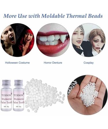 Buy Temporary Dentures & Tooth Repair Kit | Vampire Fake Dentures for Halloween & Cosplay - International Shipping - Buy Online on GoSupps.com