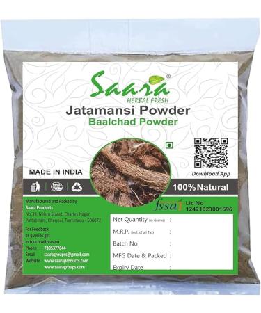 Jatamansi Powder Baalchad Nardostachys Jatamansi Balchar Sambul Lateeb Organic Powder for Hair and Skin 100 GM