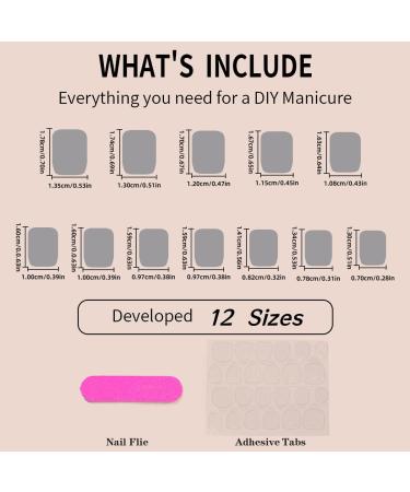 Buy Short Square Press on Nails - Chrome Nude Pink Full Cover Rhinestone Glitter Designs | Shop Cute Acrylic Nails for Women Online - Buy Online on GoSupps.com