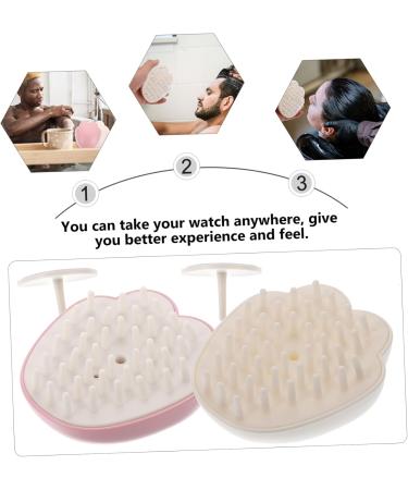 Buy HOMSFOU 2pcs Scalp Massage Comb & Hair Cleaning Brush | TPR Shampoo Brush for Deep Clean & Relaxation - Buy Online on GoSupps.com