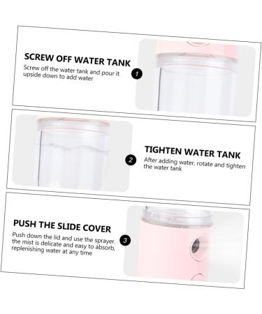 FOMIYES 1pc Portable Humidifier Mini Humidifier Home Facial Spa Steamer Mist Sprayer Usb Small Fan Miss 14.5X4CM Pink - Buy Online on GoSupps.com
