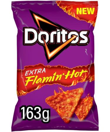 Doritos NEW Extra Flamin' Hot Flavour - Doritos Corn Chips 3x163g Boxed Treatz Doritos NEW Extra Flamin' Hot - Doritos Corn Chips 3x163g - Buy Online on GoSupps.com