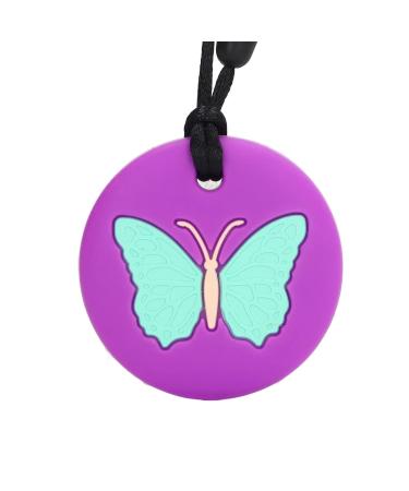 Buy 2Pcs Sensory Chew Necklace for Toddlers | Silicone Teething Relief Toy - Purple - Buy Online on GoSupps.com