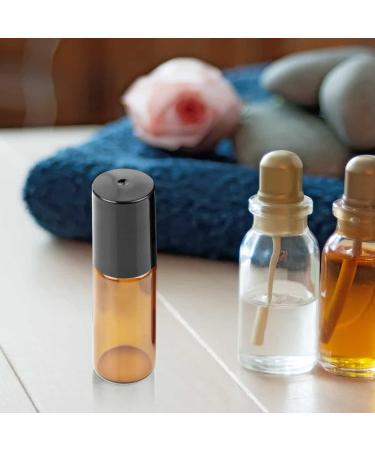 Essential Oil Roller Bottles 16Pcs 5ml Empty Rollerball Bottle Roll on Bottles with Stainless Steel Roller Balls Amber Glass Roller Bottles for Essential Oils Perfumes Cosmetics Aromatherapy Massage 5ml 16pcs Brown - Buy Online on GoSupps.com