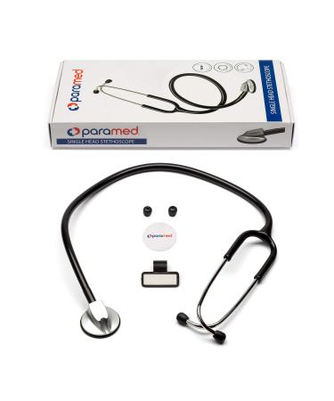 PARAMED Stethoscope - Classic Single Head Cardiology for Medical Use - 22 inch - Buy Online on GoSupps.com
