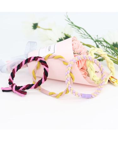 SWIHAITI 52Pcs Boho Hair Ties Bracelets | Elastic Bands for Women Girls with Thick, Heavy, and Curly Hair - Buy Online on GoSupps.com
