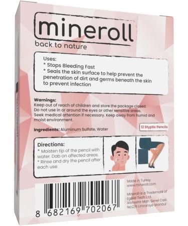 Buy Styptic Pencils - Fast Bleeding Relief for Shaving Nicks & Cuts | Shave Accessories for Men & Women (12 Pack - Buy Online on GoSupps.com