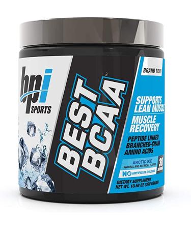 BPI Sports Best BCAA - BCAA Powder - Branched Chain Amino Acids - Muscle Recovery - Muscle Protein Synthesis - Lean Muscle - Improved Performance – Hydration – Arctic Ice - 30 Servings - 10.58 oz.