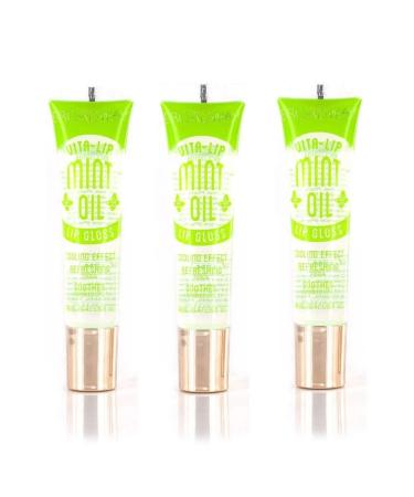 Broadway Vita-Lip Clear Lip Gloss 0.47oz/14ml (BCLG0101- Mint Oil) Pack of 3