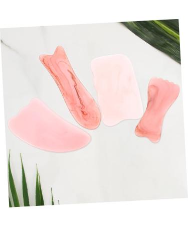 Beavorty 8 STK Stone Eye & Neck Massage Device - Gua Sha Board Pink Face Massager & Beeswax Scraper - International Shipping Available - Buy Online on GoSupps.com