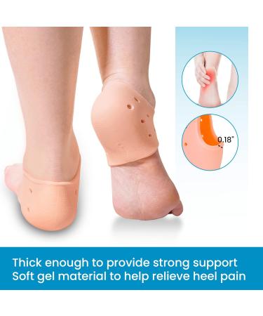 Sumiwish Heel Cups - 6 PCS Thick Silicone Support for Heel Pain Relief and Plantar Fasciitis - Buy Online on GoSupps.com