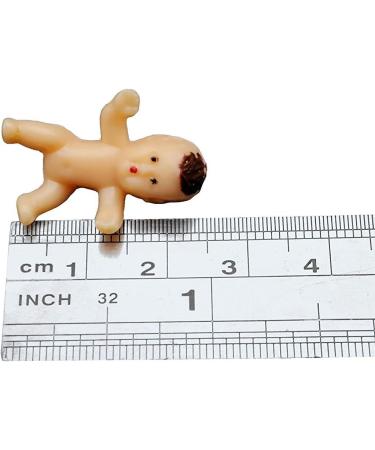 60 Pcs 1' Mini Plastic Babies Crafting Baby Dolls for Baby Shower Shower ice Cube Game Party Decorations Baby Birthday Party Favors Baby Bathing Brown - Buy Online on GoSupps.com