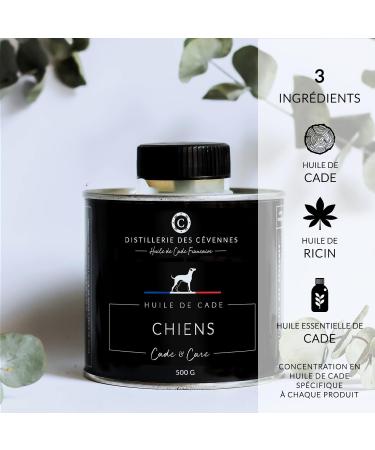Distillerie des C vennes - Cade Oil for Dogs - 500g - The Only Oil 100% Made and Distilled in France - Buy Online on GoSupps.com