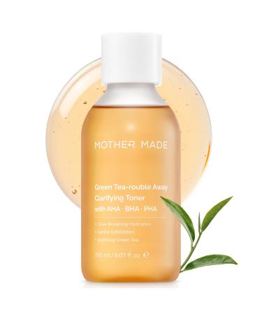 MOTHER MADE Green Tea-Rouble Away Clarifying Toner with AHA BHA PHA 150 ml