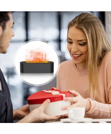 MineUp Flame Diffuser Humidifier - 180ml Aroma Diffuser with Flames Effect Light 2 Modes & Waterless Auto Shutdown for Home & Office - Buy Online on GoSupps.com