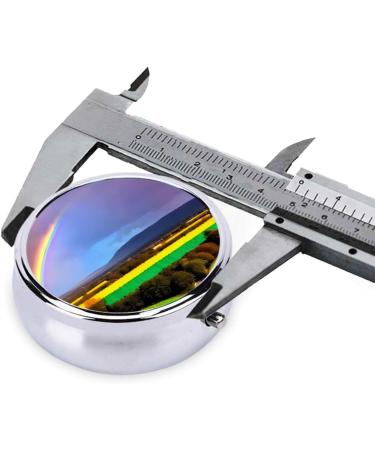 Evening Rainbow Round Pill Box - 3 Compartment Travel Organizer for Medications | Portable Pill Storage Solution - Buy Online on GoSupps.com