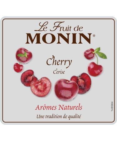 MONIN Cherry Fruit Mix Puree 1L for Cocktails, Smoothies & Mocktails - Vegan & Allergen-Free. 100% Natural Flavours. 2-in-1 Cherry Puree & Sugar Syrup Hybrid - Buy Online on GoSupps.com