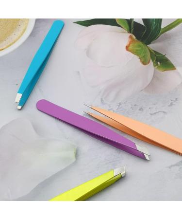 JCC Tweezers Epilator for Women - 4 Pcs Stainless Steel Set for Facial Hair, Ingrown Hair, Splinter & Blackhead Removal - Precision Tweezers Kit - Buy Online on GoSupps.com