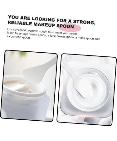 OHPHCALL 30 Pcs Small Crescent Cream Spoon Face Cream Spatula Mini Small Mini Makeup Spatula Plastic Pp 8x1.5x0.1cmx3pcs Transparent Colorx3pcs - Buy Online on GoSupps.com