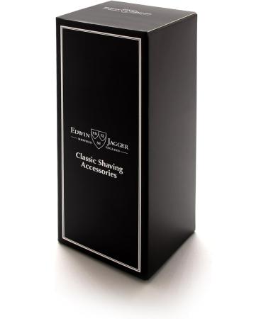 Edwin Jagger Imitation Light Horn & Nickel Classic Pure Badger Shaving Brush - Men's Shaving Brush for Cream or Soap - Buy Online on GoSupps.com