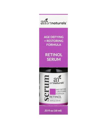 ArtNaturals Retinol Serum for Face Anti-Aging & Skin Repair with Vitamin C & Hyaluronic Acid - 2.5% Retinol Eye Serum (0.33 Fl Oz - Buy Online on GoSupps.com